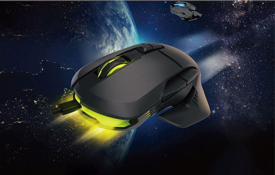Delux M629BU RGB Gaming Gaming Maus 6200 DPI Schwarz
