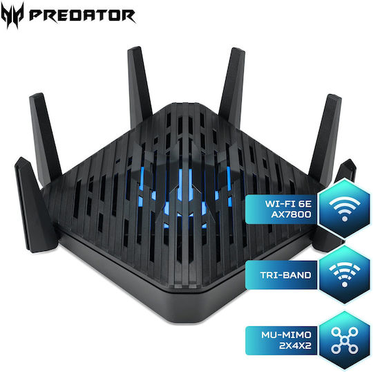 Acer Predator Connect 6 Ασύρματο Router Wi‑Fi 6 με 4 Θύρες Gigabit