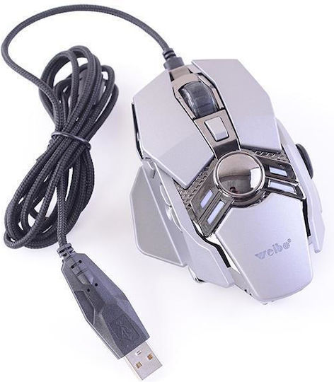 Weibo S280 RGB Gaming Mouse 3200 DPI Silver
