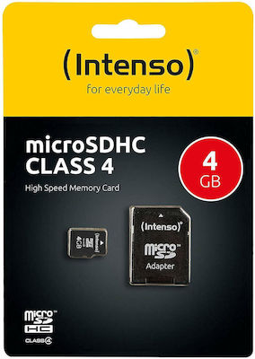 Intenso microSDHC 4GB Class 4 with Adapter