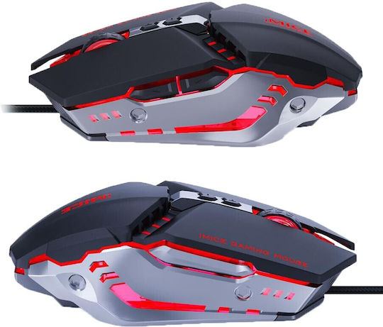 iMice T80 Gaming Ποντίκι 3200 DPI Μαύρο