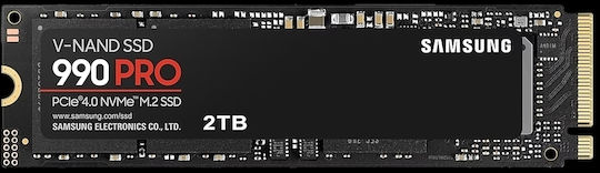 Samsung 990 PRO SSD 2TB τύπου M.2 με σύνδεση PCI Express 4.0 (PS5 Compatible) MZ-V9P2T0BW