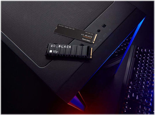 Western Digital Black SN850X Без Охладител SSD 2TB Тип M.2 С PCI Express 4.0 Съвместим С PS5 WDS200T2X0E