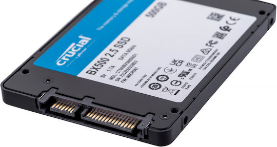 Crucial BX500 SSD 500GB Type 2.5'' with SATA III Connection CT500BX500SSD1