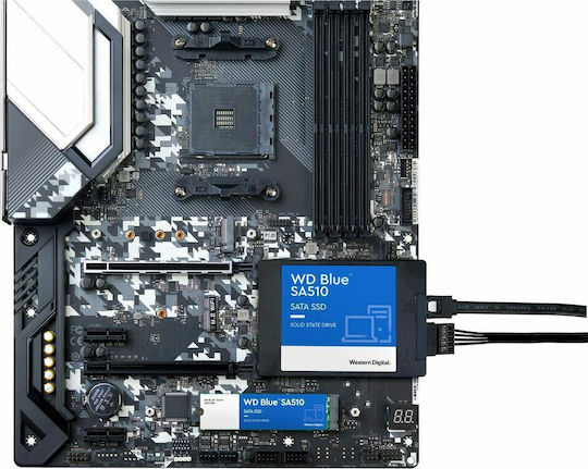 Western Digital SA510 SSD 500GB 2.5'' Type with SATA III Connection WDS500G3B0A