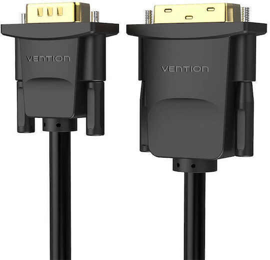 Vention DVI-D-Stecker Kabel - VGA-Stecker 1,5m Schwarz