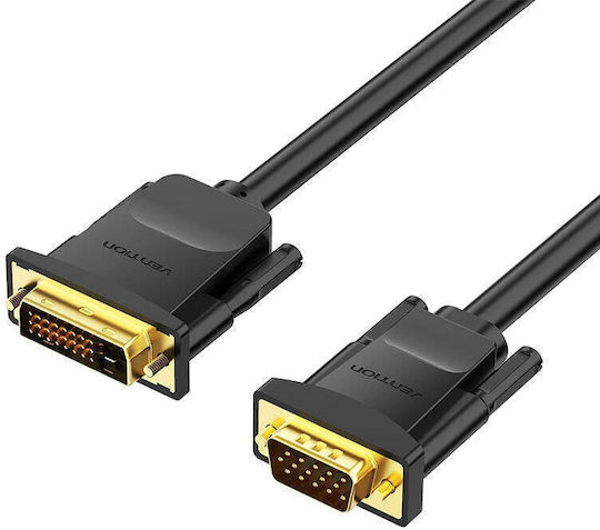 Vention DVI-D-Stecker Kabel - VGA-Stecker 1,5m Schwarz