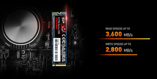 Silicon Power UD85 SSD 1TB τύπου M.2 με σύνδεση PCI Express 4.0 SP01KGBP44UD8505