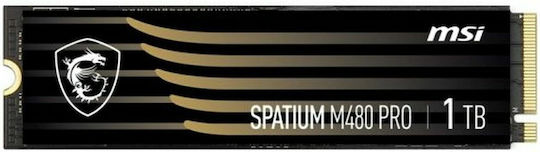 MSI Spatium M480 Pro SSD 1TB M.2 NVMe PCI Express 4.0 S78-440L1G0-P83