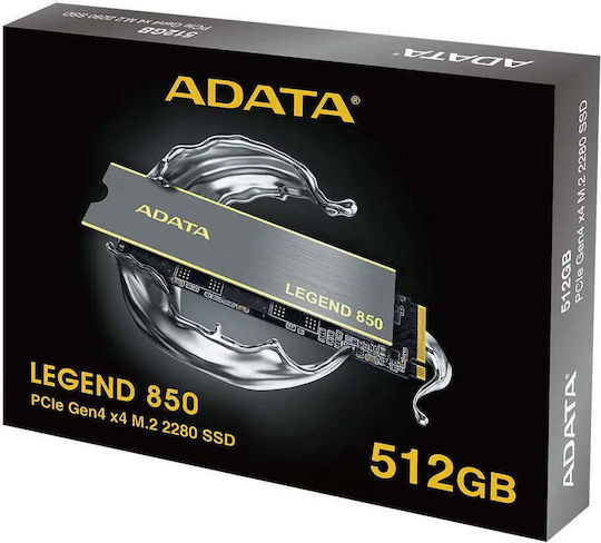 Adata Legend 850 SSD 512GB M.2 NVMe PCI Express 4.0 ALEG-850-512GCS