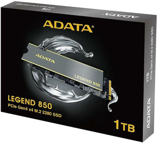 Adata Legend 850 SSD 1TB τύπου M.2 με σύνδεση PCI Express 4.0 και Ψύκτρα ALEG-850-1TCS