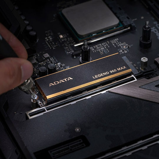 Adata Legend 960 MAX SSD 4TB τύπου M.2 με σύνδεση PCI Express 4.0 και Ψύκτρα ALEG-960M-4TCS