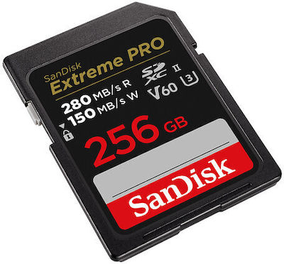 Sandisk Extreme Pro SDXC 256GB Class 10 V60 UHS-II