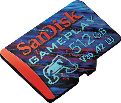 Sandisk Gameplay SDXC 512GB Class 10 U3 V30 A2 UHS-I