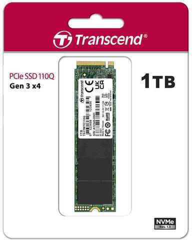 Transcend 110Q SSD 1TB M.2 Type with PCI Express 3.0 Interface