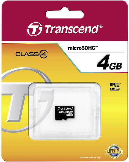 Transcend microSDHC 4GB Class 4