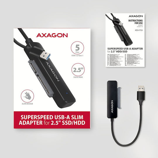 Αχαgον Αdsα-fρ2α Usβ3.2 Gεν1 Sατα 6g 2.5" Ηdd Ssd Fαsτροrτ2 Αdαρτεr