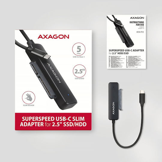 Αχαgον Αdsα-fρ2c Usβ-c 3.2 Gεν1 Sατα 6g 2.5" Ηdd Ssd Fαsτροrτ2 Αdαρτεr