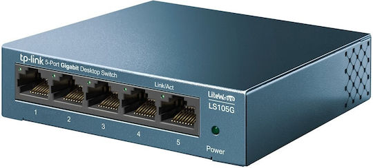 TP-LINK LS105G v9 Неуправляем L2 Switch с 5 Портове Гигабитови (1Gbps) Ethernet