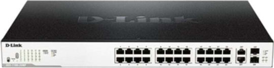 D-Link DGS-1100-26MP v2 Managed L2 PoE+ Switch με 24 Θύρες Gigabit (1Gbps) Ethernet και 2 SFP Θύρες