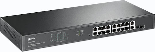 TP-LINK TL-SG1218MP V4 Unmanaged L3 PoE+ Switch with 18 Gigabit (1Gbps) Ethernet Ports and 2 SFP Ports