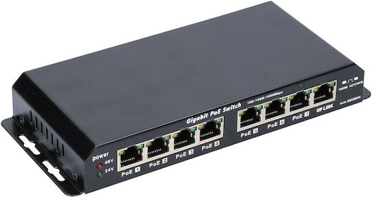 Extralink EX.1025 Unmanaged L2 PoE Switch με 8 Θύρες Gigabit (1Gbps) Ethernet