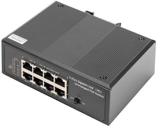 Digitus DN-651113 Unmanaged PoE+ Switch με 7 Θύρες Ethernet και 7 SFP Θύρες