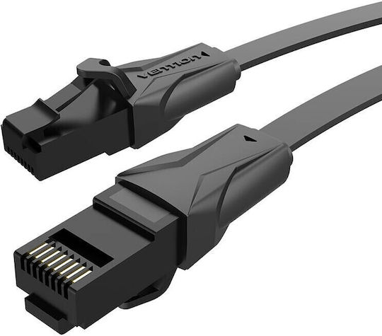 Vention Flat U/UTP Cat.6 Gigabit Network Cable Ethernet 0.75m Black