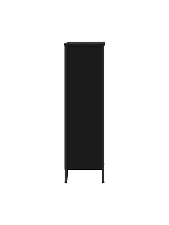 Black Bookcase 80x31x106cm