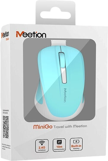 Meetion Silent Mini 2.4G Wireless Mini Mouse Cyan