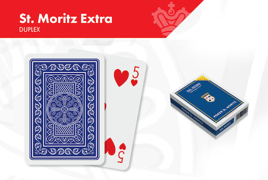 Dal Negro St Moritz Τράπουλα Πλαστικοποιημένη Regular Μπλε