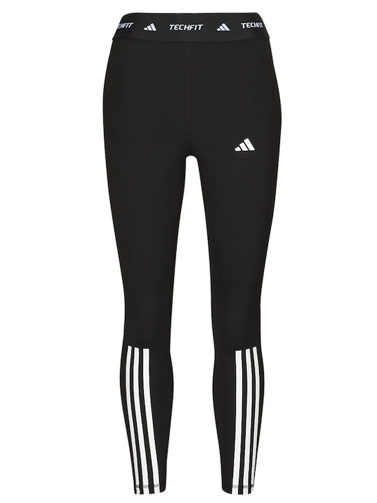 Techfit 3-Stripes Training Women's Cropped Firming Leggings Black