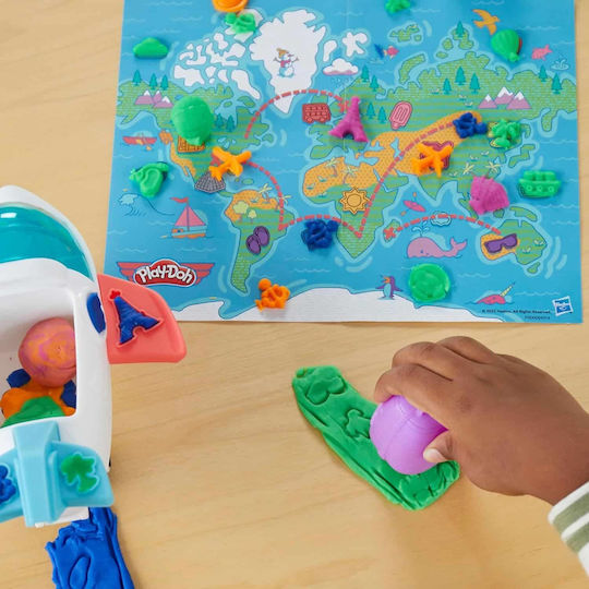 Hasbro Play-Doh Plasticine Game Airplane Explorer For 3+ Years 4pcs