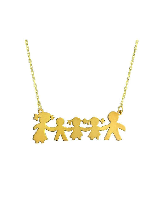 Goldsmith Necklace Family with Pink Gold Plating