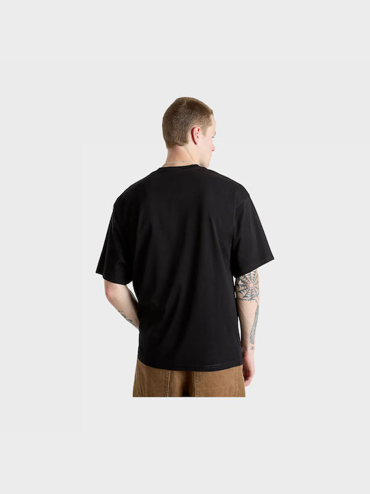 Vans Off Wall T-shirt Bărbătesc cu Mânecă Scurtă Negru