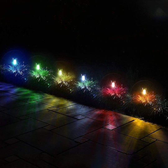 GloboStar Set of 10 Stake Solar Lights Lanterns 1W 90lm RGB with Motion Sensor and Photocell IP65