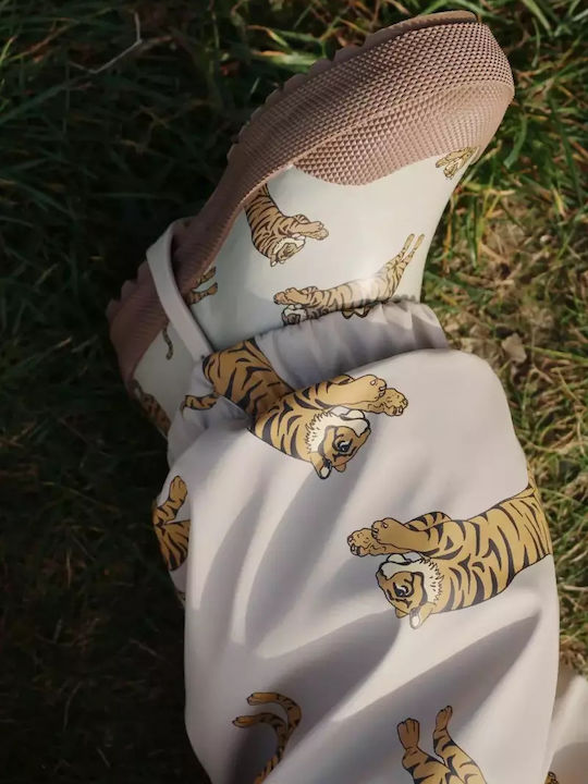 Kids Wellies with Internal Lining Brown