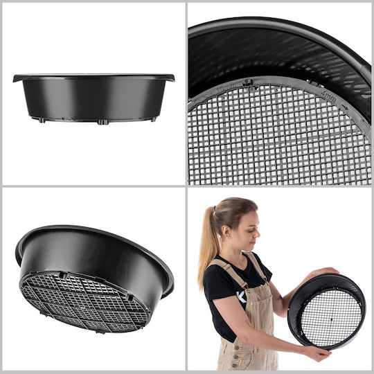 Sită de grădină Kadax 37cm pentru cernut sol compost pietre