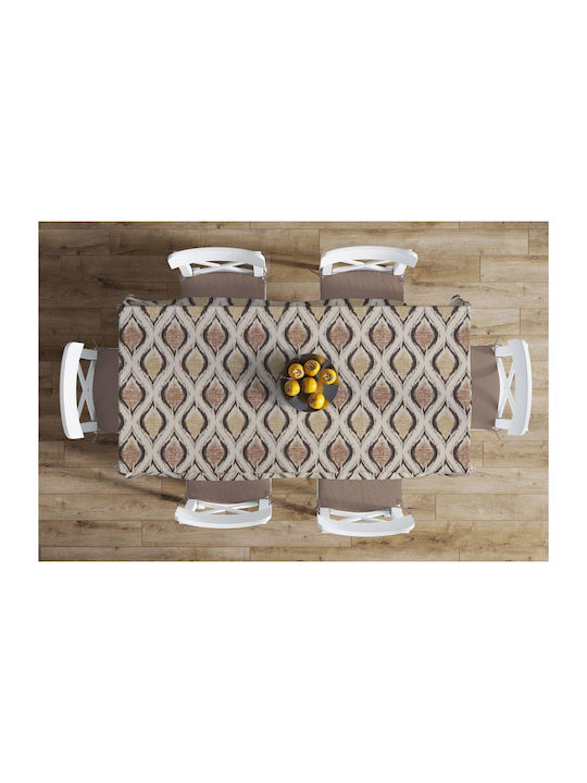 Dimcol Runner Stain Resistant Set 2pcs Cyclops 460 Beige 140x140cm