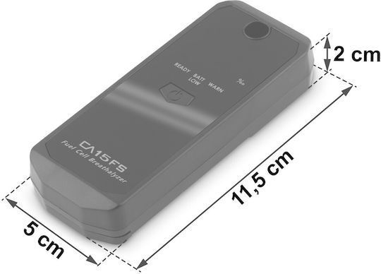 Ca 15fs Electrochemical Breathalyzer + Mouthpieces