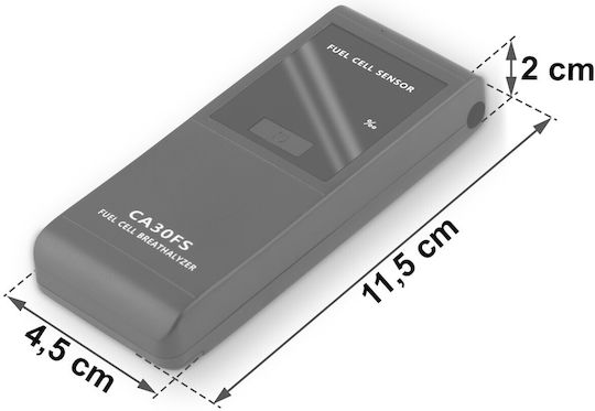 Ca 30fs Elektrochemischer Atemalkoholtester + Mundstücke