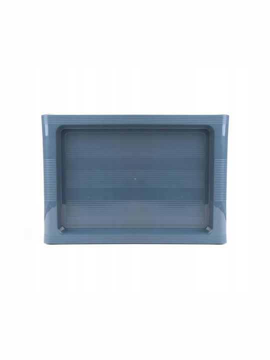Kadax Plastic Dreptunghiular Tavă de Servire cu Mânere în Culoare Gri 40x28cm 32995 1buc