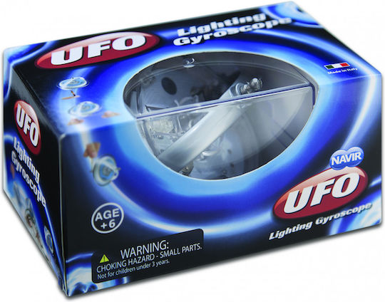 Navir UFO Lighting Gyroscope Joc Educațional de Cunoștințe pentru 8+ ani Ani Argint