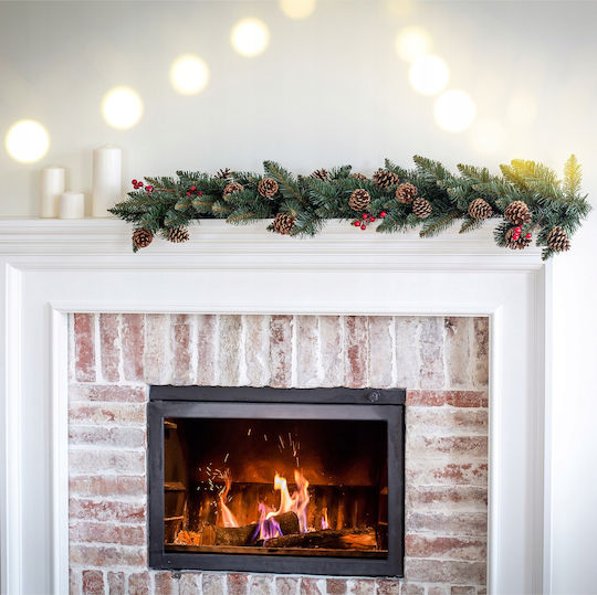 Kadax Christmas Garland 115 Cm Dense Pinecones