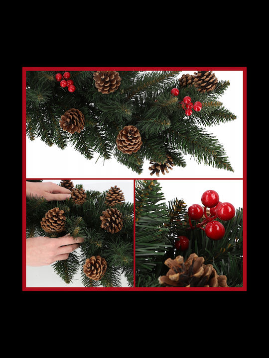 Kadax Christmas Garland 115 Cm Dense Pinecones
