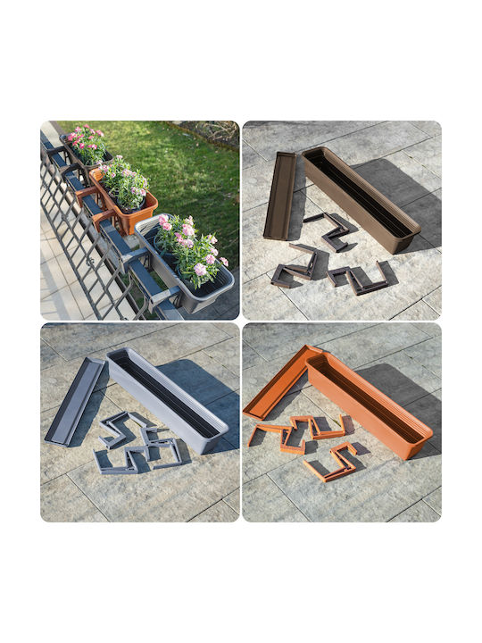 Kadax Balkon Blumenkasten 80cm Griffe Basis Balkon Geländer