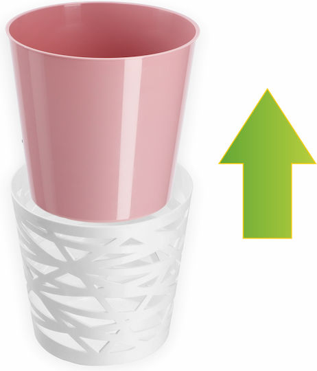 Kadax Flower Pot Plastic Planter Insert Flowers Plants 19 Cm Pink