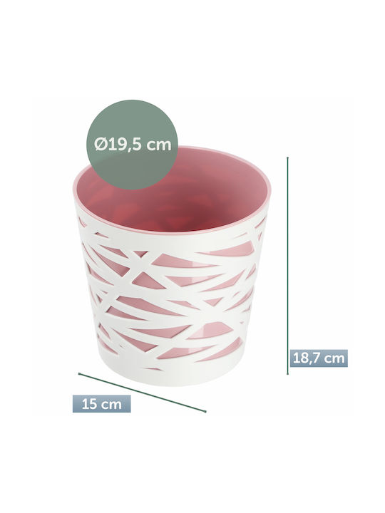 Ghiveci de Flori Kadax, Inserție din Plastic pentru Plante, 19 cm, Roz