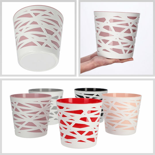 Kadax Flower Pot Plastic Planter Insert Flowers Plants 19 Cm Pink