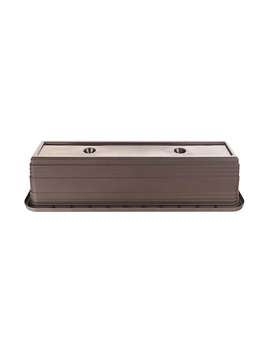 Kadax Balcony Box Planter 60cm Mocha Flower Box